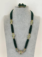 Green Meenakari Semi-Precious Stones beads mala Necklace/Rajasthani Necklace/Rajwadi mala /Indian jewelry/Sabyasachi Indian wedding IndianJewelTrends 4.5 out of 5 stars