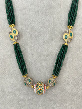 Green Meenakari Semi-Precious Stones beads mala Necklace/Rajasthani Necklace/Rajwadi mala /Indian jewelry/Sabyasachi Indian wedding IndianJewelTrends 4.5 out of 5 stars