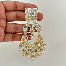 Deepika Padukone inspired Bollywood Kundan Earrings/Indian/pearl Earring/Pakistani/Statement Earrings/Long chandelier/bridal/Indian wedding