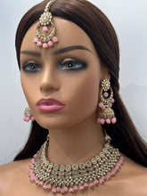 Pink Antique Polki Kundan choker set Statement choker Indian Jewelry Pakistani Jewelry Wedding necklace Bridal necklace Wedding jewelry