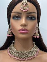 Pink Antique Polki Kundan choker set Statement choker Indian Jewelry Pakistani Jewelry Wedding necklace Bridal necklace Wedding jewelry