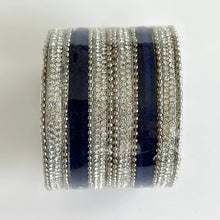 Handcrafted silver Indian Fancy Bangles/Punjabi bangles Set/Bridal bangles/Wedding bangles/Pakistani bangles/Festive bangles/Stone Bangles