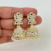 Small Light weight kundan Jhumka/kundan Jhumka/Indian Jewelry/Pakistani/Punjabi/Indian/Statement earring/Bridal earring/Indian wedding