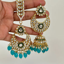 Kundan Tikka Earrings Set Indian Bridal Maang Tikka set Kundan earrings Headpiece Jewelry Bollywood Jewelry Indian jewelry Bridesmaid Gift