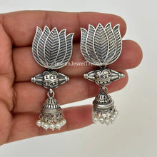 German Silver Earrings/Oxidized Earrings/Antique Silver/Silver Look Alike/Lightweight/Tribal/Afghani/Indian Jewelry/Boho Jewelry/Pakistani