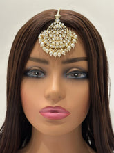 Large Sized Kundan Maang Tikka/Kundan Tikka/Indian forehead jewelry/Indian Wedding Jewelry/ Pakistani Jewelry/Jhoomer/Matha patti