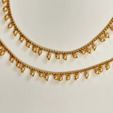 Gold Plated Anklet Pair/Payal/Moti Payal/Jhanjran/Panjeb/Pajeb/Indian Traditional Anklets/Indian Jewelry/ Pakistani Jewelry/ Boho Jewelry