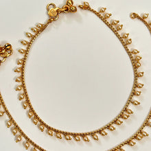 Gold Plated Anklet Pair/Payal/Moti Payal/Jhanjran/Panjeb/Pajeb/Indian Traditional Anklets/Indian Jewelry/ Pakistani Jewelry/ Boho Jewelry
