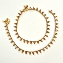 Gold Plated Polki Anklet Pair/Payal/Moti Payal/Jhanjran/Panjeb/Pajeb/Indian Traditional Anklets/Indian Jewelry/ Pakistani Jewelry/ Boho