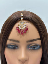 Fine Kundan silver foil kundan Maang tikka/Indian Jewelry/ Indian Wedding Jewelry/ Pakistani/ Jhoomer/ Matha patti/ Indian forehead jewelry