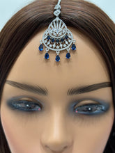 American Diamond Maang tikka/Indian Jewelry/ Indian Wedding Jewelry/ Pakistani Jewelry/ Jhoomer/ Matha patti/ Indian forehead jewelry