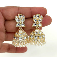 Small Light weight kundan Jhumka/kundan Jhumka/Indian Jewelry/Pakistani/Punjabi/Indian/Statement earring/Bridal earring/Indian wedding