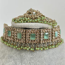 Mint Antique Polki Kundan choker set Statement choker Indian Jewelry Pakistani Jewelry Wedding necklace Bridal necklace Wedding jewelry
