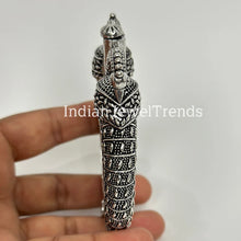 Oxidized Silver openable single Kada/Bracelet (1Pc)/German Silver/Boho/Tribal/Indian Jewelry/Pakistani/Oxidized Bangles/One size fit 2.4/2.6