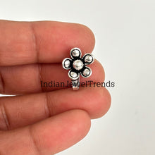Oxidized Nose Pin/Nath/Nathani/Boho Jewelry/Nose Clip/Ear Cuff/NON piercing nose ring/Bollywood Jewelry/Alia bhatt nose pin