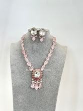 Pink Victorian uncut Polki Kundan Necklace/Indian Long Necklace/Statement Necklace/Long Mala/Semi Precious Necklace/Rani Haar/Pakistani