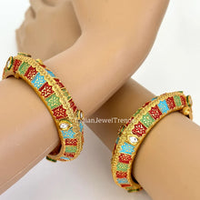 Gold bangles, Indian bangles,Antique Rajwadi Openable bangles,Temple Jewelry, South indian jewelry, Indian Pakistani bangles for wedding 1pc