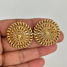 Gold Stud Earrings/Antique tops/Indian Studs/Indian Earrings/Temple Jewelry/South indian earrings/Bridal Jewelry/Indian wedding