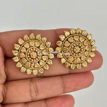 Gold Stud Earrings/Antique tops/Indian Studs/Indian Earrings/Temple Jewelry/South indian earrings/Bridal Jewelry/Indian wedding