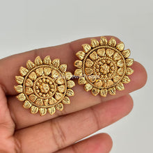 Gold Stud Earrings/Antique tops/Indian Studs/Indian Earrings/Temple Jewelry/South indian earrings/Bridal Jewelry/Indian wedding