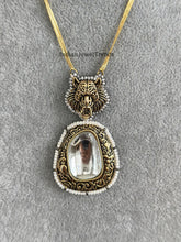 Victorian Sabyasachi inspired uncut polki Kundan Pendant Necklace, Indian Jewelry, Bollywood Jewelry Sabyasachi Necklace Statement Jewelry