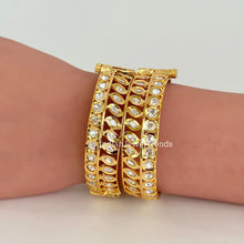 Tyaani inspired premium kundan gold plated openable bangle pair/Statement Kada/Kundan Bangles/Bridal Bangle/Indian Wedding/Pakistani/Punjabi