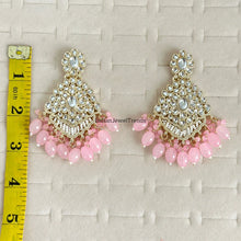 Kundan long earrings, chandelier earrings, Bollywood Trendy Earrings/kundan Earring/Indian Pakistani jewelry for wedding
