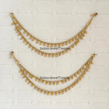 Ear Chain pair/Sahare/Pearl kaan chain/Earring support chain/Indian Jewelry/Pakistani Jewelry/Bahubali Eaarrings/Kaan sahara 2pcs