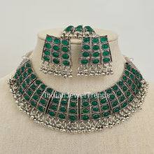 Handcrafted Oxidized Necklace/Oxidized Indian Jewelry/Boho Jewelry Necklace/Afghan Choker/Afghani jewelry/gypsy necklace