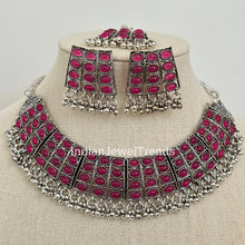 Handcrafted Oxidized Necklace/Oxidized Indian Jewelry/Boho Jewelry Necklace/Afghan Choker/Afghani jewelry/gypsy necklace