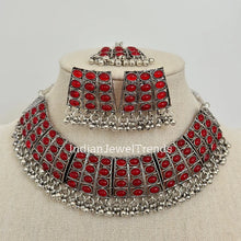 Handcrafted Oxidized Necklace/Oxidized Indian Jewelry/Boho Jewelry Necklace/Afghan Choker/Afghani jewelry/gypsy necklace