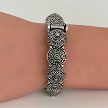 Oxidized Silver openable single Kada/Bracelet (1Pc)/German Silver/Boho/Tribal/Indian Jewelry/Pakistani/Oxidized Bangles/One size fit 2.4/2.6