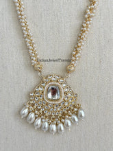Pearl Kundan Long Necklace set/Indian Jewelry/Gold Long necklace/Rani haar/Indian wedding /Bridal Pearl necklace Bollywood Bridesmaid Gift