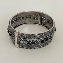 Oxidized Silver openable single Kada/Bracelet (1Pc)/German Silver/Boho/Tribal/Indian Jewelry/Pakistani/Oxidized Bangles/One size fit 2.4/2.6
