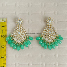 Kundan long earrings, chandelier earrings, Bollywood Trendy Earrings/kundan Earring/Indian Pakistani jewelry for wedding