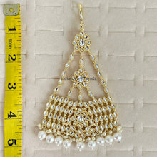 Kundan Pearl Passa, Jhoomer, Side tikka Indian Punjabi Pakistani wedding jewelry, jewelry, Hair accesories/Hair Jewelry/Head Jewelry
