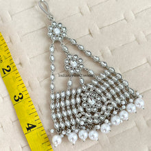 Kundan Pearl Passa, Jhoomer, Side tikka Indian Punjabi Pakistani wedding jewelry, jewelry, Hair accesories/Hair Jewelry/Head Jewelry
