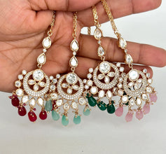 Fine Kundan silver foil kundan Maang tikka/Indian Jewelry/ Indian Wedding Jewelry/ Pakistani/ Jhoomer/ Matha patti/ Indian forehead jewelry