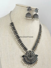 Restocked Handcrafted Oxidized Long Necklace/Oxidized Indian Jewelry/Boho Jewelry Necklace/Afghan Choker/Afghani jewelry/gypsy necklace