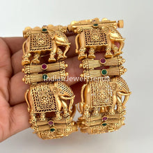Gold Elephant Single Kada bangle/Indian bangles/Antique Openable bangles/Temple Jewelry/Bridal Bangles/Indian Wedding/Pakistani/South indian