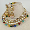 Multi Kundan Necklace Set/ Kundan Choker/ Bollywood Jewelry/ Indian jewelry/ Pakistani necklace/ punjabi necklace/bridal/indian wedding