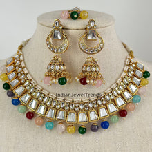 Multi Kundan Necklace Set/ Kundan Choker/ Bollywood Jewelry/ Indian jewelry/ Pakistani necklace/ punjabi necklace/bridal/indian wedding