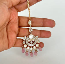 Fine Kundan silver foil kundan Maang tikka/Indian Jewelry/ Indian Wedding Jewelry/ Pakistani/ Jhoomer/ Matha patti/ Indian forehead jewelry