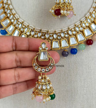 Multi Kundan Necklace Set/ Kundan Choker/ Bollywood Jewelry/ Indian jewelry/ Pakistani necklace/ punjabi necklace/bridal/indian wedding