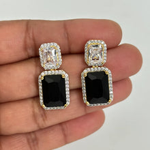 Cubic Zirconia Classic Earring With 2 Tone Plating/CZ Indian Jewelry/Pakistani Jewelry/Indian Earring/Indian wedding/Gift for her