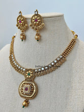 Rubygreen Gold Necklace South Indian Jewelry Temple Jewelry Guttapusalu Necklace Wedding necklace Rajwadi Necklace