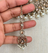 White Antique Polki Kundan Necklace, Kundan Choker, Indian jewelry, Pakistani necklace, punjabi necklace, bridal, indian wedding