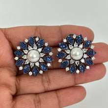 Victorian Finish AD stud earrings/Indian Jewelry/Pakistani Jewelry/Big studs/Bollywood Jewelry/CZ Studs/Sabyasachi Jewelry/gift for her