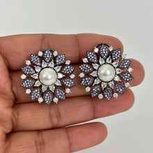 Victorian Finish AD stud earrings/Indian Jewelry/Pakistani Jewelry/Big studs/Bollywood Jewelry/CZ Studs/Sabyasachi Jewelry/gift for her