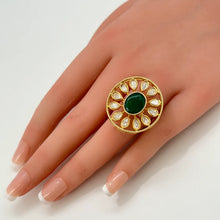 Fine Kundan Ring/Statement Ring/Adjustable Ring/Indian Ring/ Pakistani Jewelry/Indian Jewelry/Bollywood Jewelry/Indian Wedding jewelry